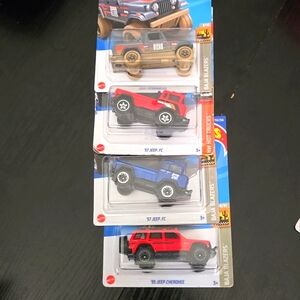 4 Jeep Hotwheels